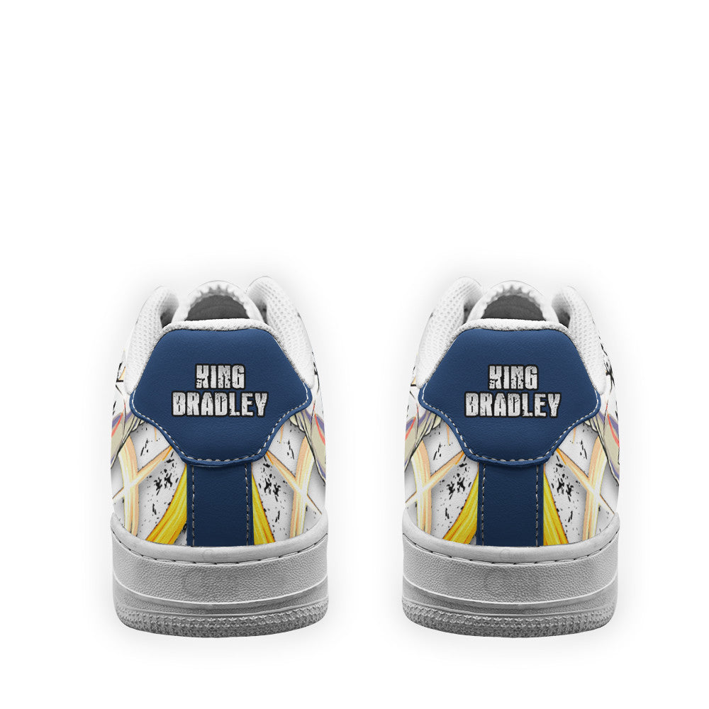 Baskets Anime King Bradley en Cuir Chaussures Basses Unisexes Anime Manga