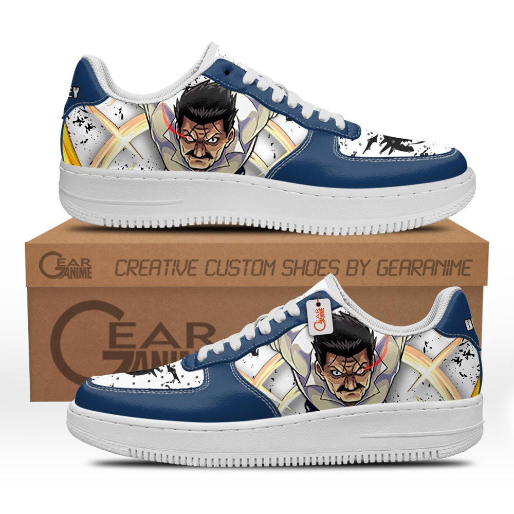 Baskets Anime King Bradley en Cuir Chaussures Basses Unisexes Anime Manga