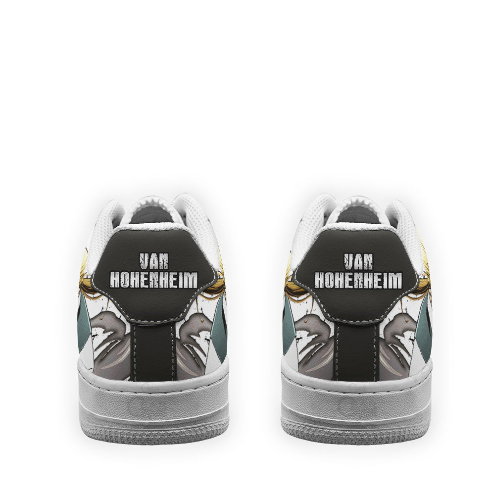 Baskets Anime Van Hohenheim en Cuir Chaussures Basses Unisexes Anime Manga