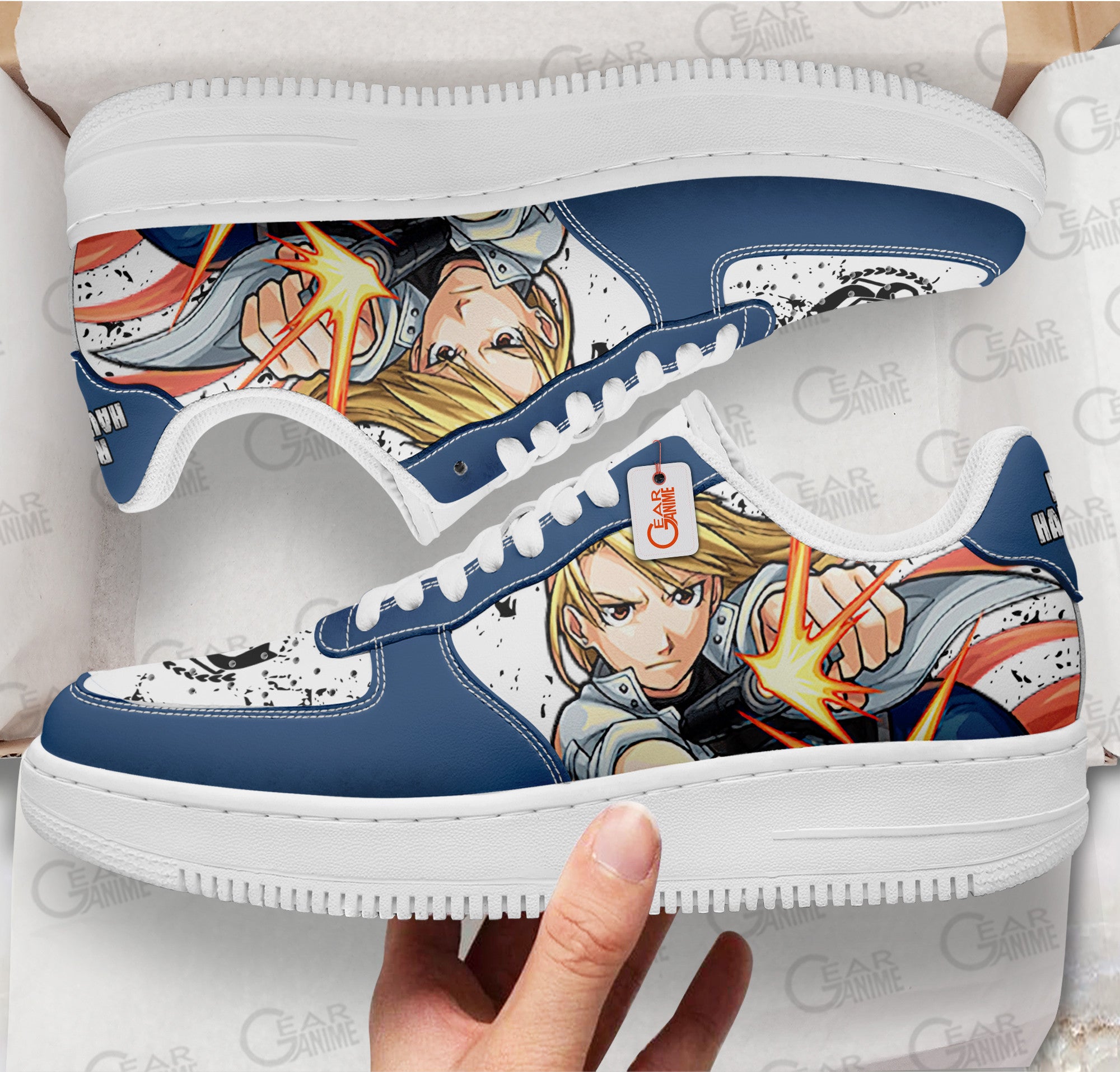 Baskets Anime Riza Hawkeye en Cuir Chaussures Basses Unisexes Anime Manga