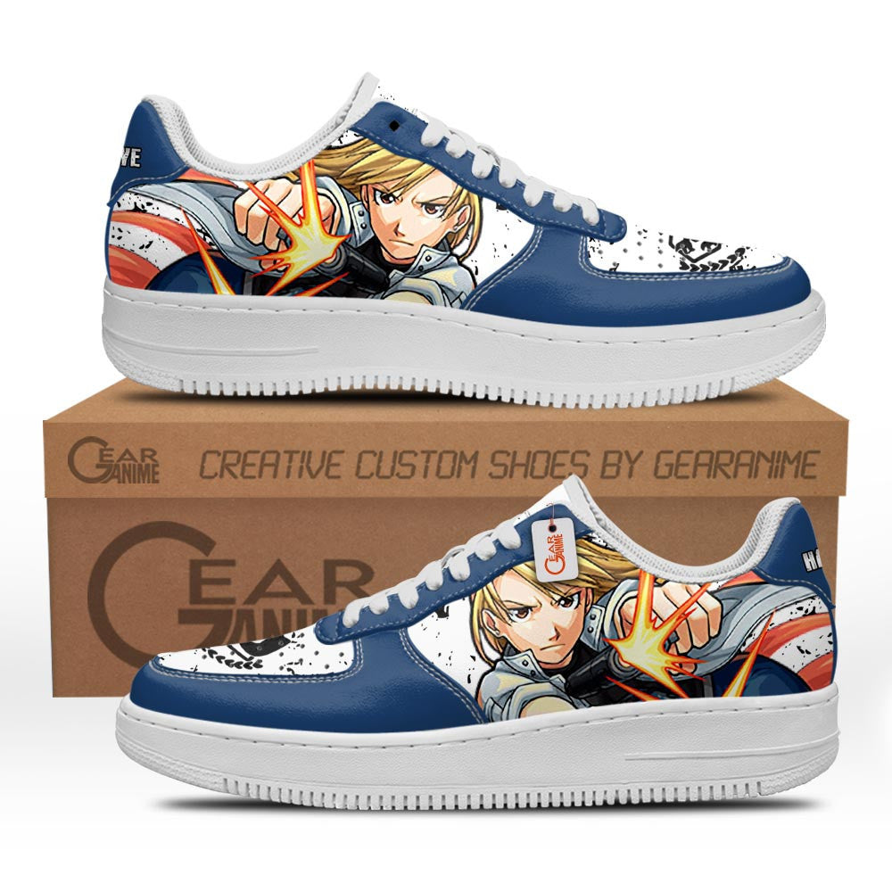 Baskets Anime Riza Hawkeye en Cuir Chaussures Basses Unisexes Anime Manga