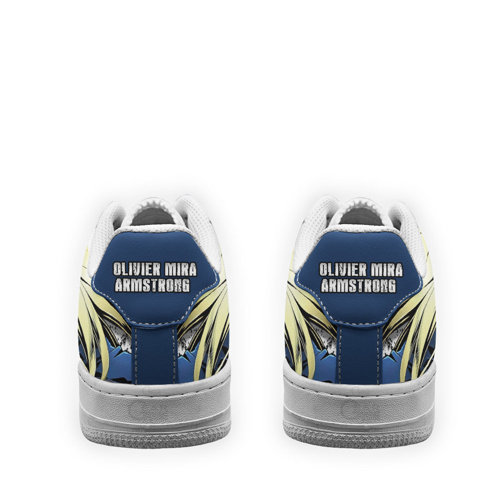 Baskets Anime Olivier Mira Armstrong en Cuir Chaussures Basses Unisexes Anime Manga