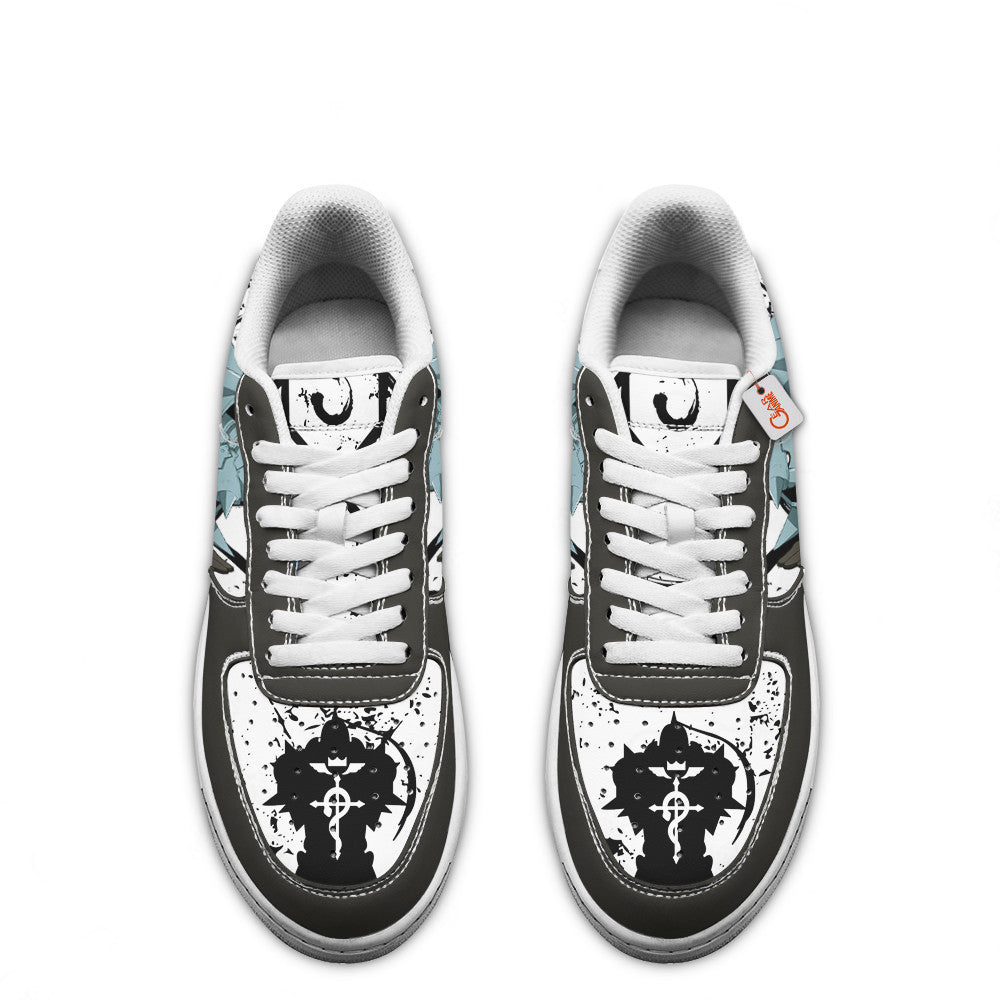 Baskets Anime Alphonse Elric en Cuir Chaussures Basses Unisexes Anime Manga
