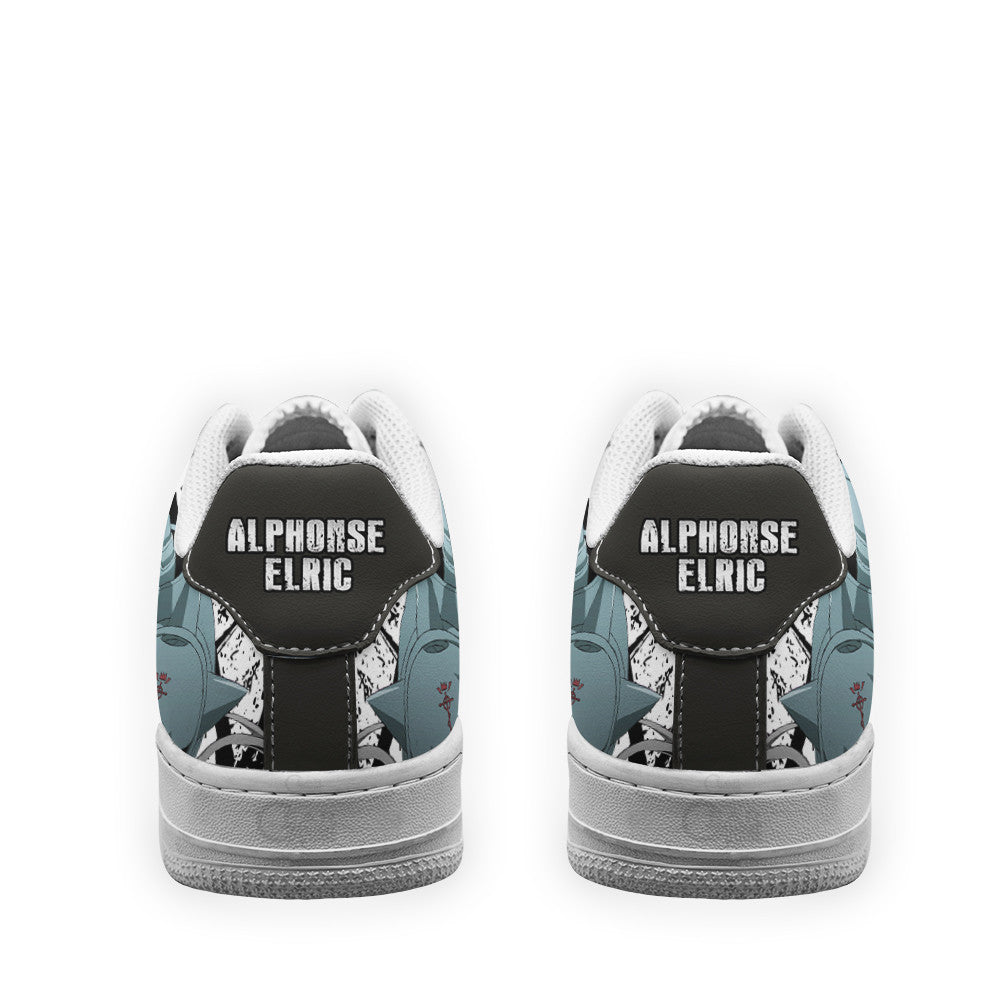 Baskets Anime Alphonse Elric en Cuir Chaussures Basses Unisexes Anime Manga