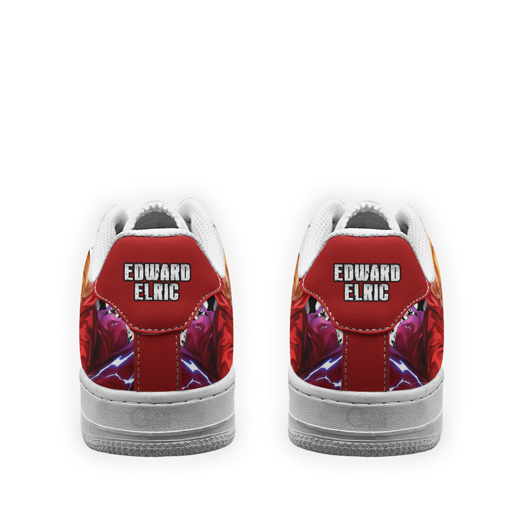 Baskets Anime Edward Elric en Cuir Chaussures Basses Unisexes Anime Manga