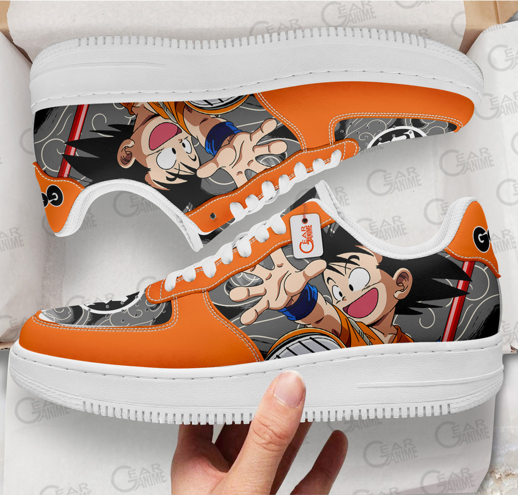 Baskets Anime Goku Kid en Cuir Chaussures Basses Unisexes Dragon Ball