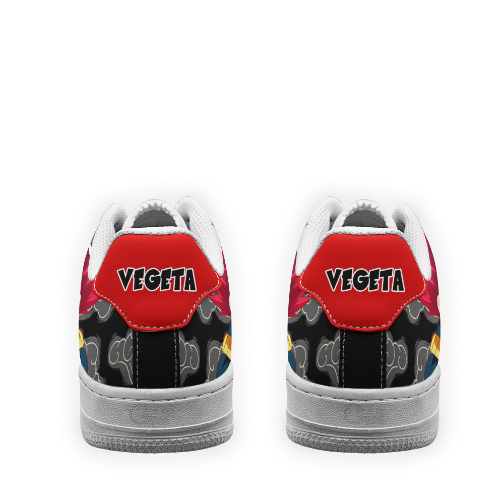 Baskets Anime Vegeta Super Saiyan God en Cuir Chaussures Basses Unisexes Dragon Ball