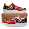 Baskets Anime Vegeta Super Saiyan God en Cuir Chaussures Basses Unisexes Dragon Ball