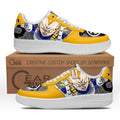 Baskets Anime Vegeta Super Saiyan 2 en Cuir Chaussures Basses Unisexes Dragon Ball