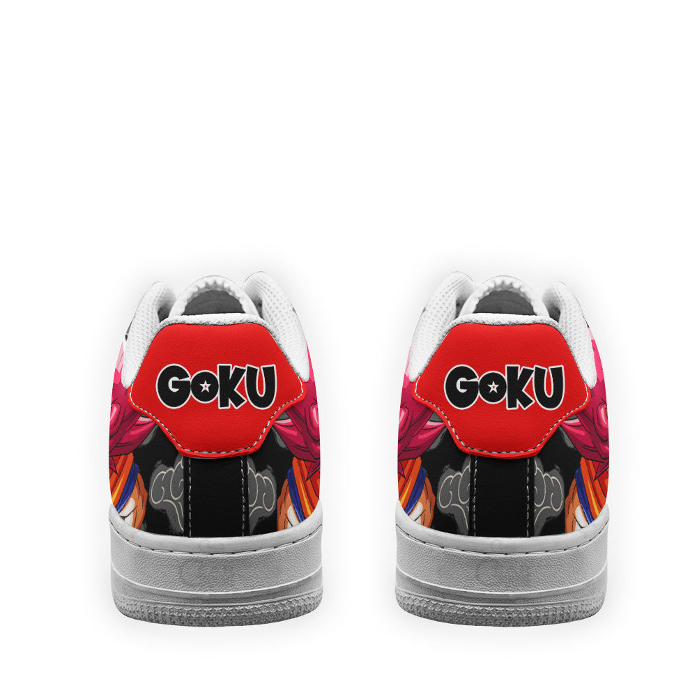Baskets Anime Goku Super Saiyan God en Cuir Chaussures Basses Unisexes Dragon Ball
