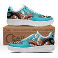 Baskets Anime Goku Super Saiyan Blue en Cuir Chaussures Basses Unisexes Dragon Ball