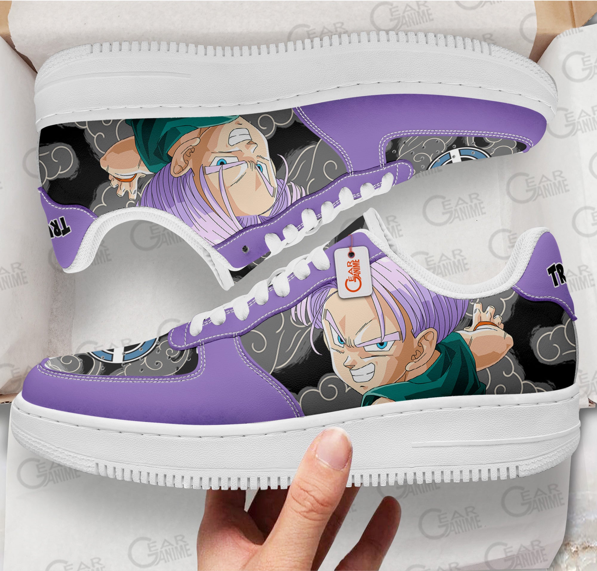 Baskets Anime Trunks Kid en Cuir Chaussures Basses Unisexes Anime Manga
