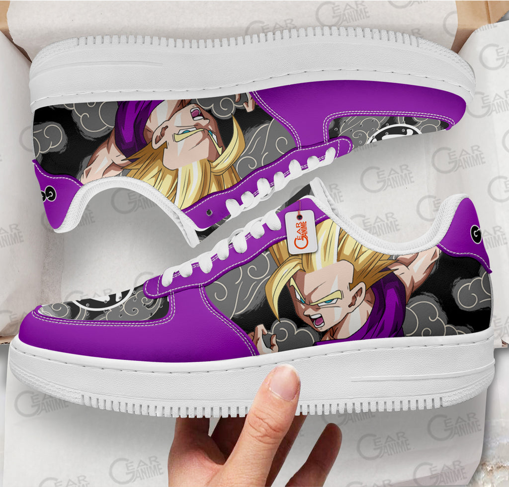 Baskets Anime Gohan Teen Super Saiyan en Cuir Chaussures Basses Unisexes Anime Manga