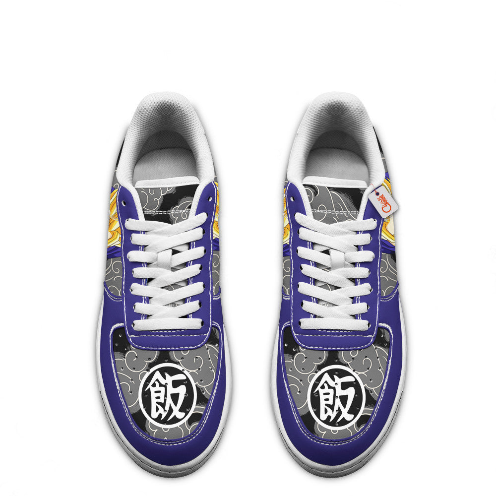 Baskets Anime Gohan Adult Super Saiyan 2 en Cuir Chaussures Basses Unisexes Anime Manga