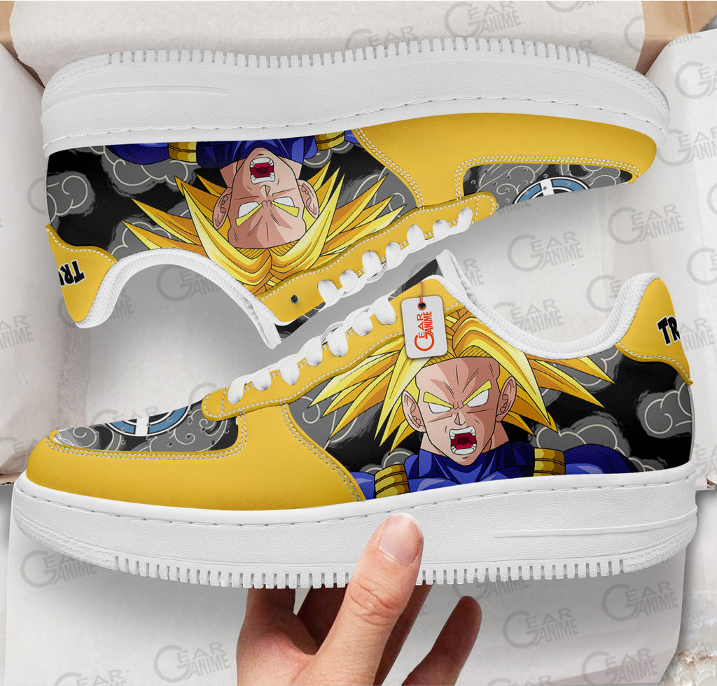 Baskets Anime Future Trunks Ultra Super Saiyan en Cuir Chaussures Basses Unisexes Anime Manga