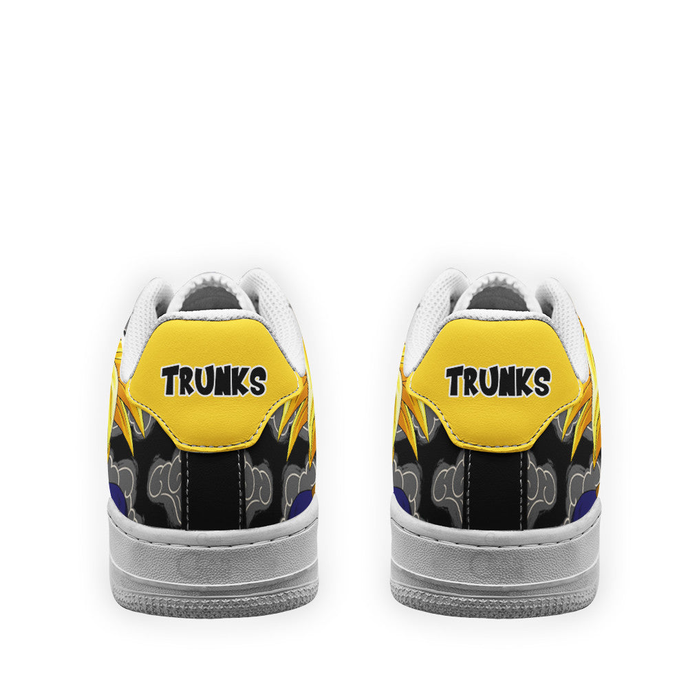 Baskets Anime Future Trunks Ultra Super Saiyan en Cuir Chaussures Basses Unisexes Anime Manga