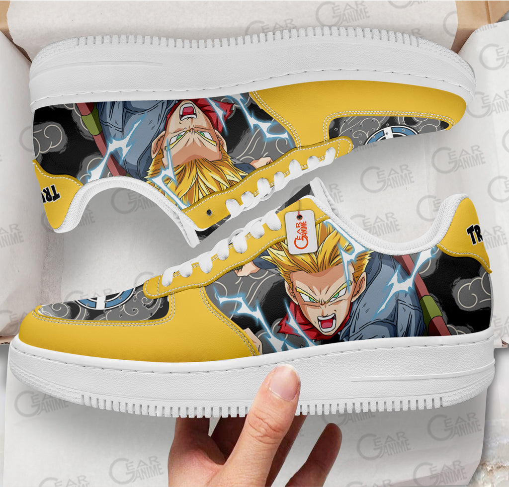 Baskets Anime Future Trunks Super Saiyan 2 en Cuir Chaussures Basses Unisexes Anime Manga