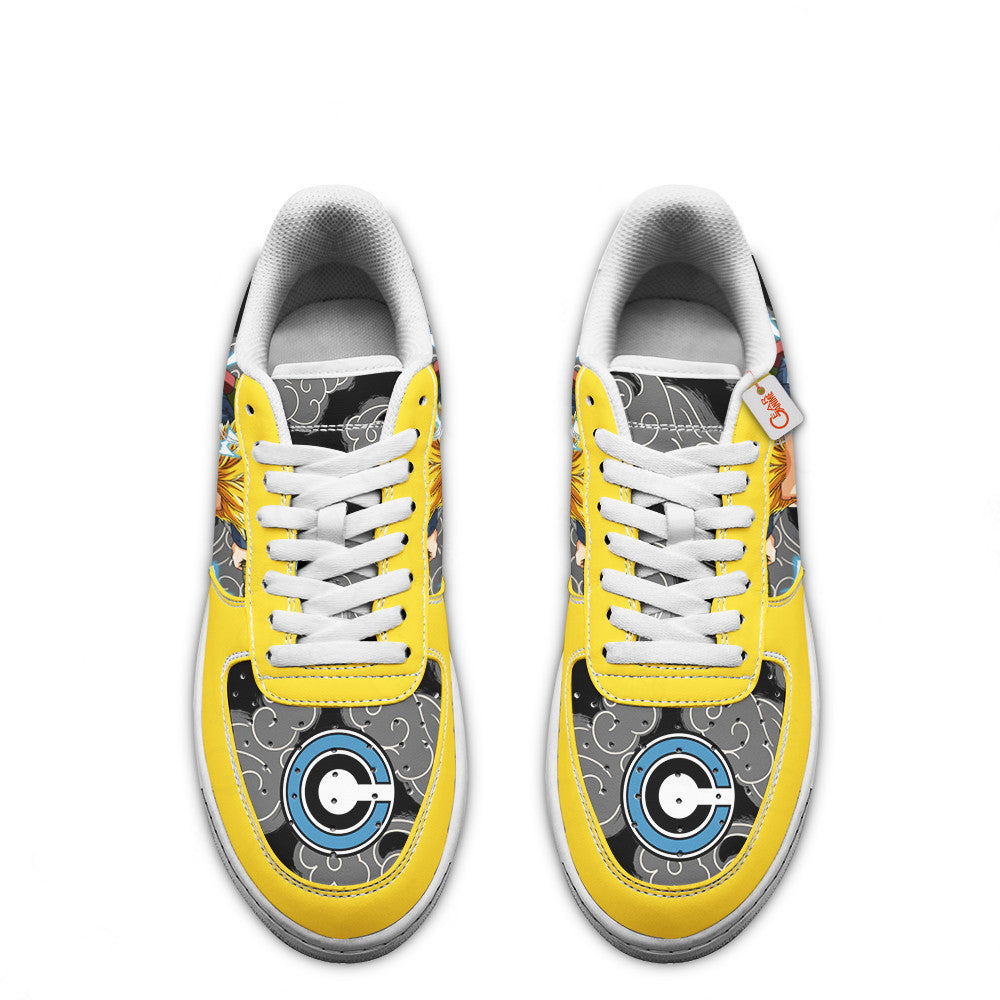 Baskets Anime Future Trunks Super Saiyan 2 en Cuir Chaussures Basses Unisexes Anime Manga