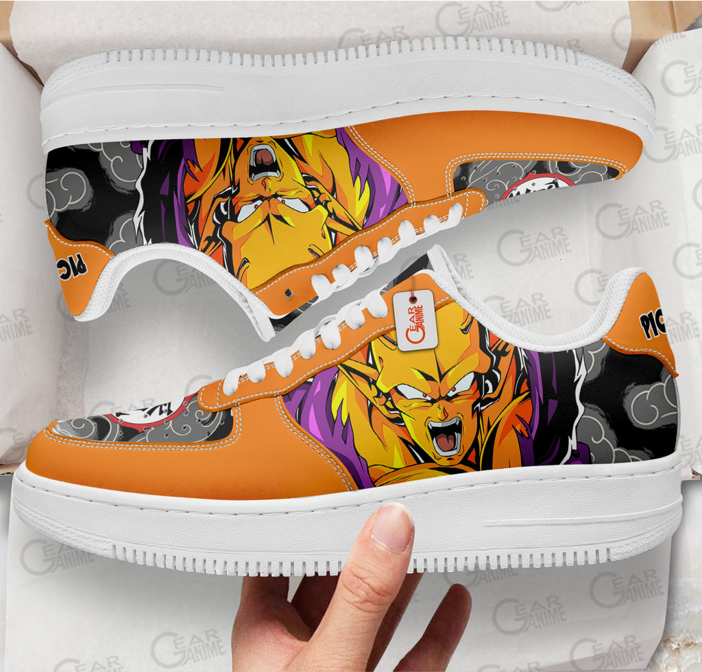 Baskets Anime Orange Piccolo en Cuir Chaussures Basses Unisexes Anime Manga