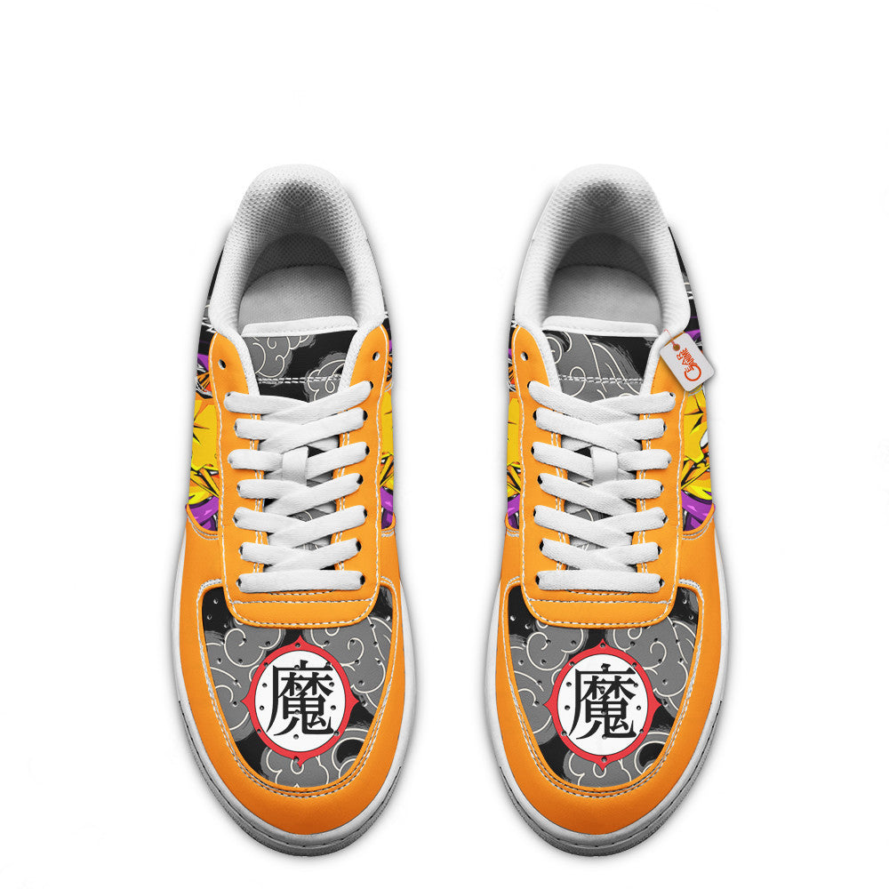 Baskets Anime Orange Piccolo en Cuir Chaussures Basses Unisexes Anime Manga