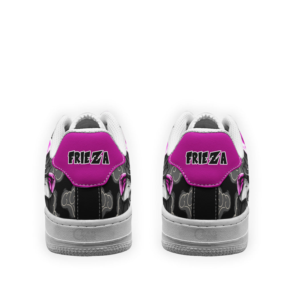 Baskets Anime Black Frieza en Cuir Chaussures Basses Unisexes Anime Manga