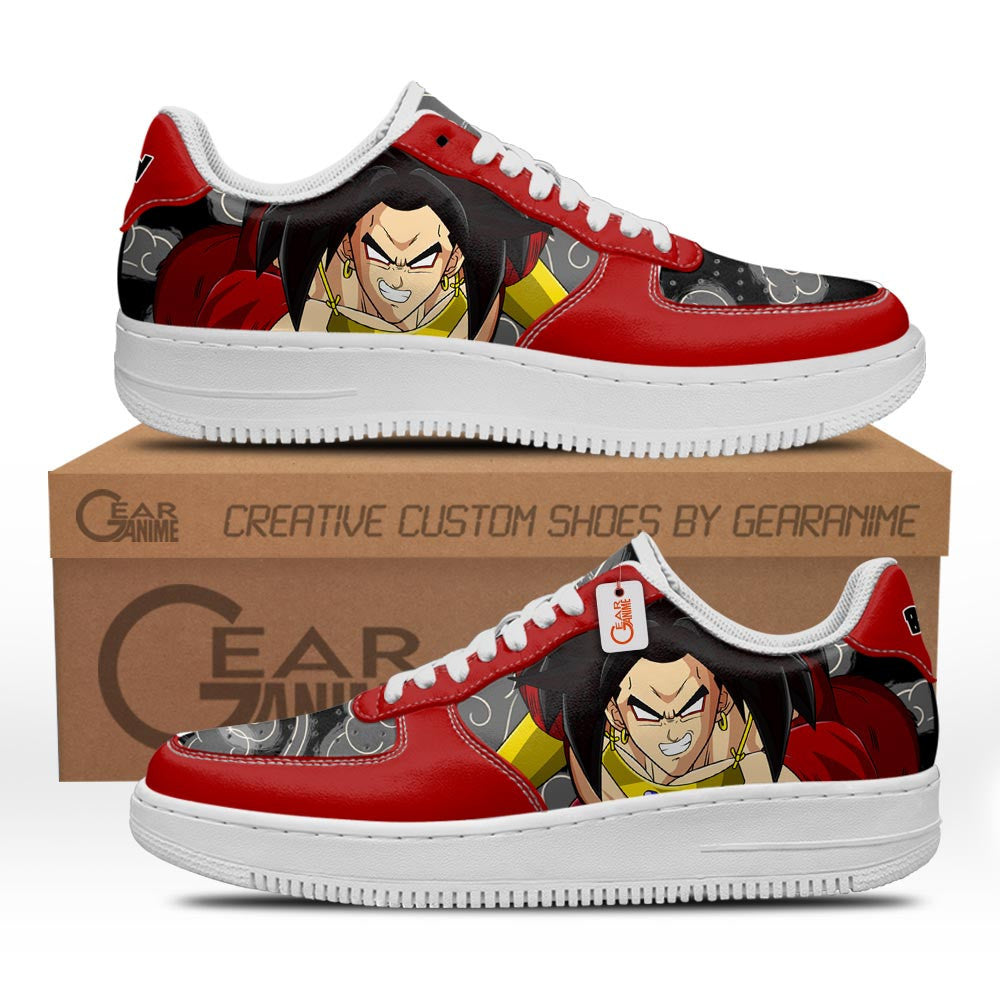 Baskets Anime Broly Legendary Super Saiyan en Cuir Chaussures Basses Unisexes Anime Manga
