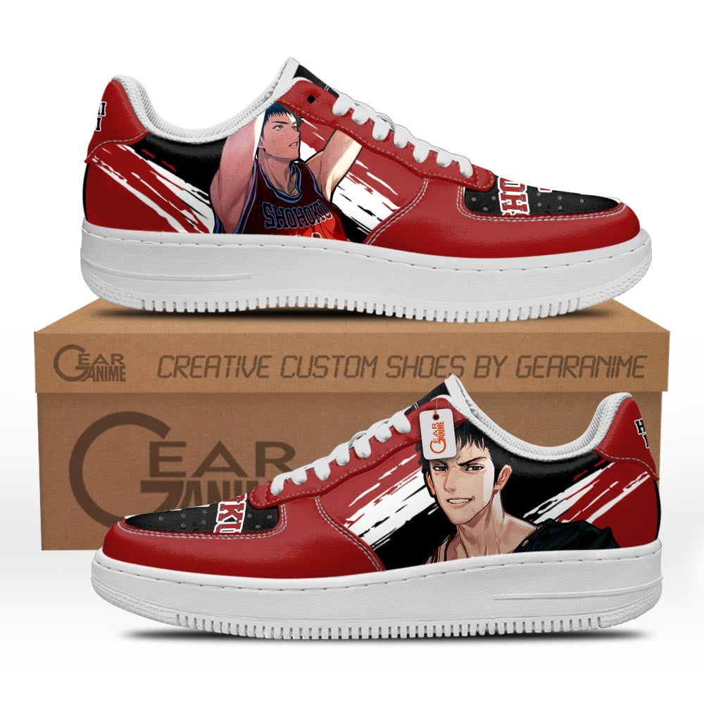 Baskets Anime Hisashi Mitsui en Cuir Chaussures Basses Unisexes Anime Manga