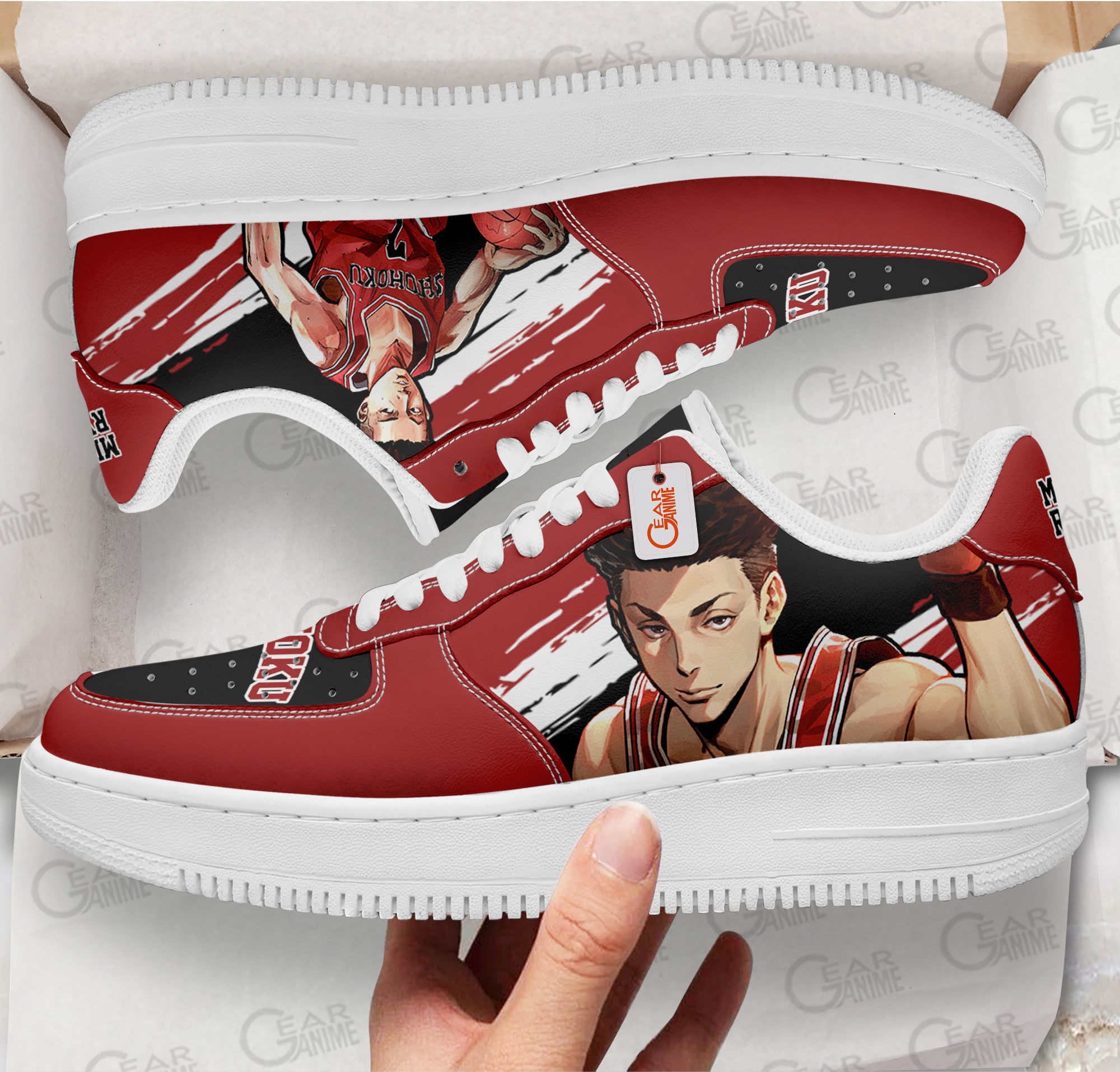 Baskets Anime Miyagi Ryota en Cuir Chaussures Basses Unisexes Anime Manga