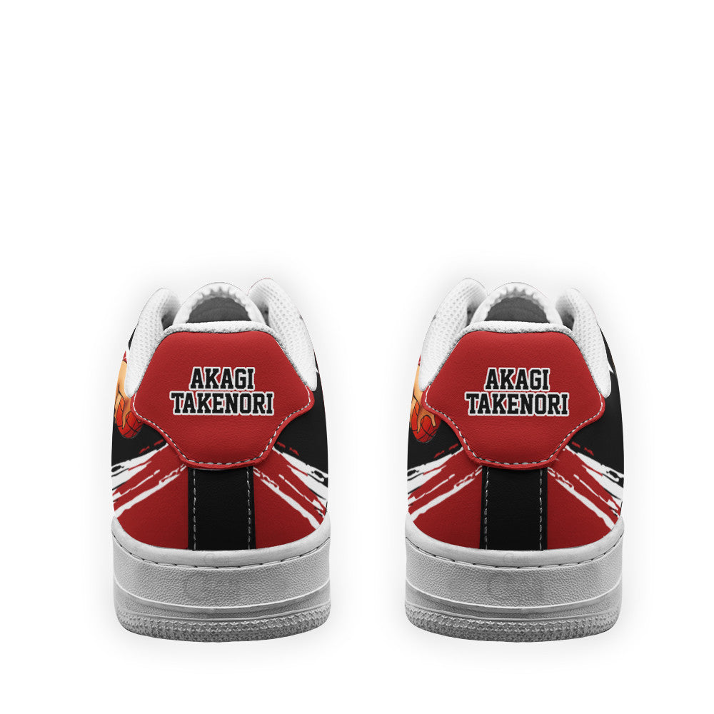 Baskets Anime Akagi Takenori en Cuir Chaussures Basses Unisexes Anime Manga