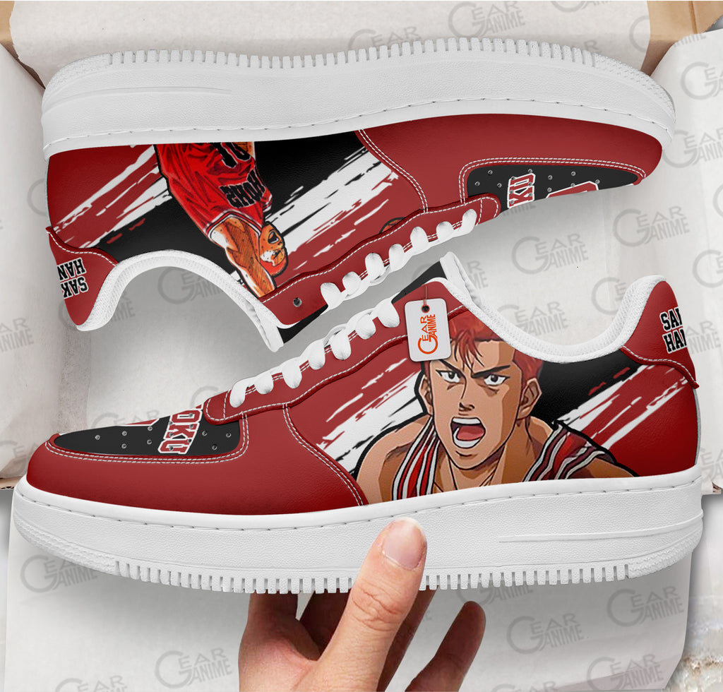Baskets Anime Sakuragi Hanamichi en Cuir Chaussures Basses Unisexes One Piece