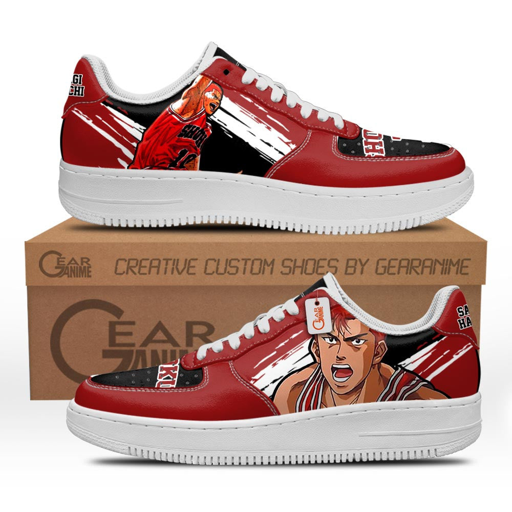 Baskets Anime Sakuragi Hanamichi en Cuir Chaussures Basses Unisexes One Piece