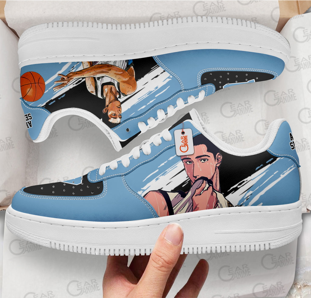 Baskets Anime Akira Sendoh en Cuir Chaussures Basses Unisexes Anime Manga
