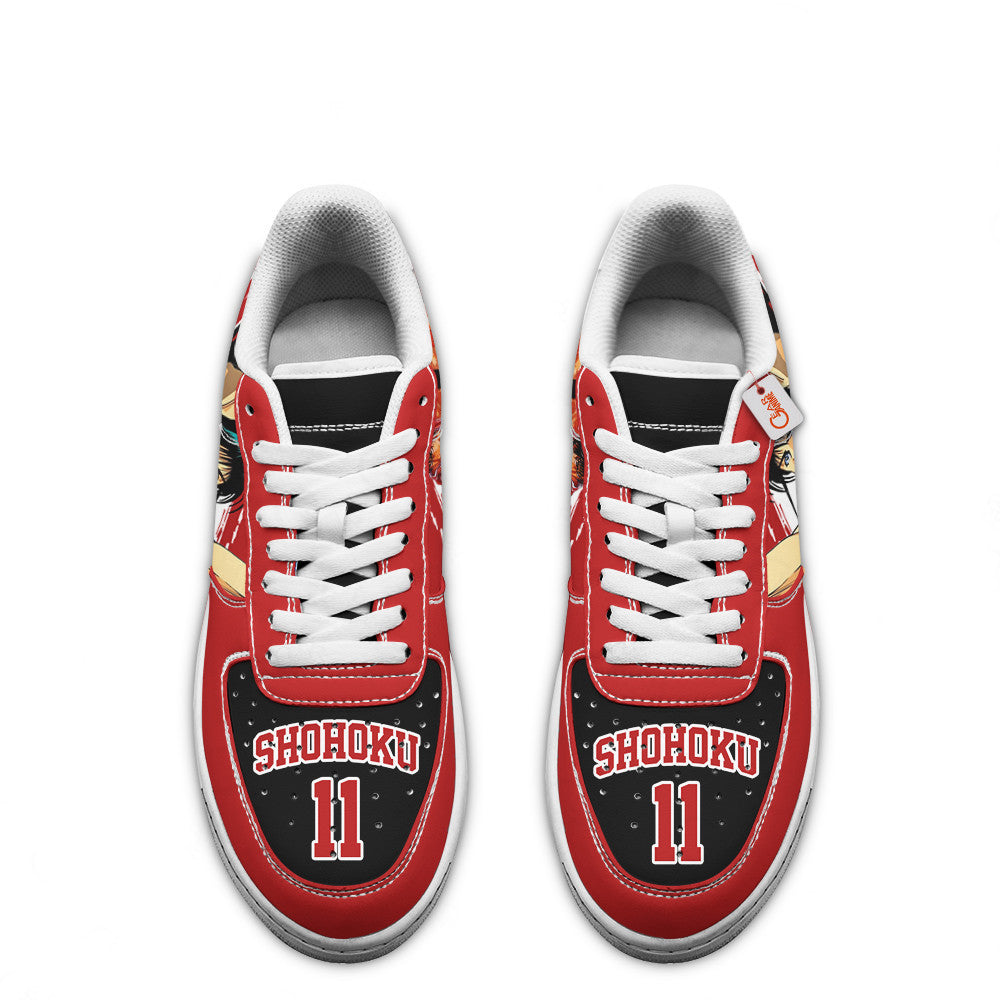 Baskets Anime Rukawa Kaede en Cuir Chaussures Basses Unisexes Anime Manga