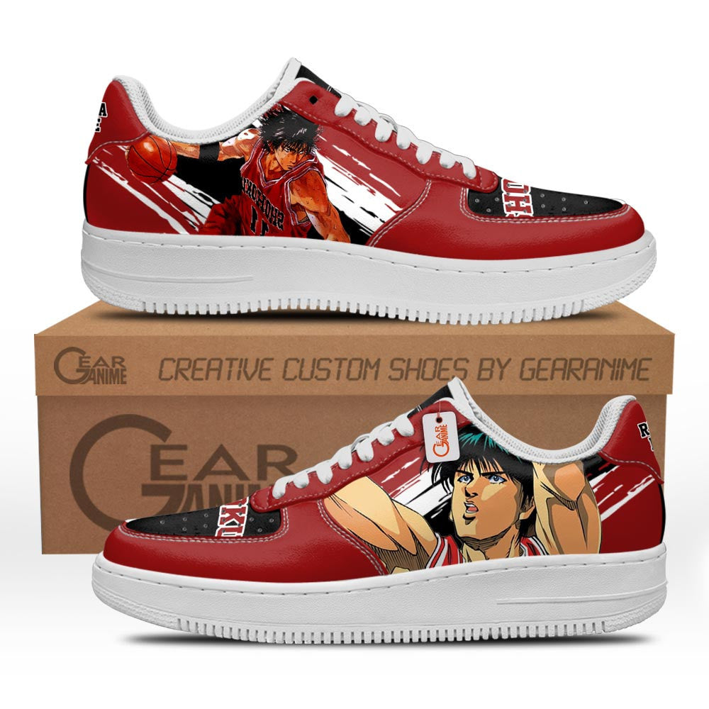 Baskets Anime Rukawa Kaede en Cuir Chaussures Basses Unisexes Anime Manga
