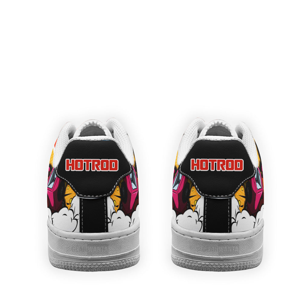Baskets Anime Hotrod Force Low-Top Leather Sneakers  Custom en Cuir Chaussures Basses Unisexes Anime Manga