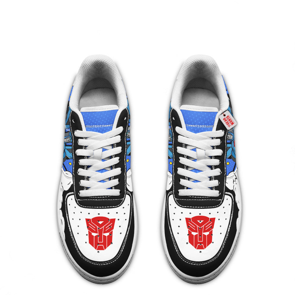 Baskets Anime Jolt Force Low-Top Leather Sneakers  Custom en Cuir Chaussures Basses Unisexes Anime Manga