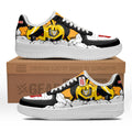 Baskets Anime Bumblebee Force Low-Top Leather Sneakers  Custom en Cuir Chaussures Basses Unisexes Anime Manga