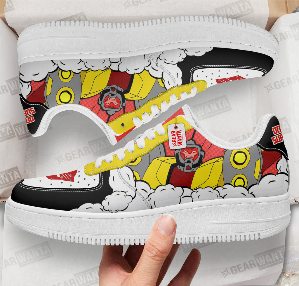 Baskets Anime Cybertronian Omega Supreme Force en Cuir Chaussures Basses Unisexes Anime Manga