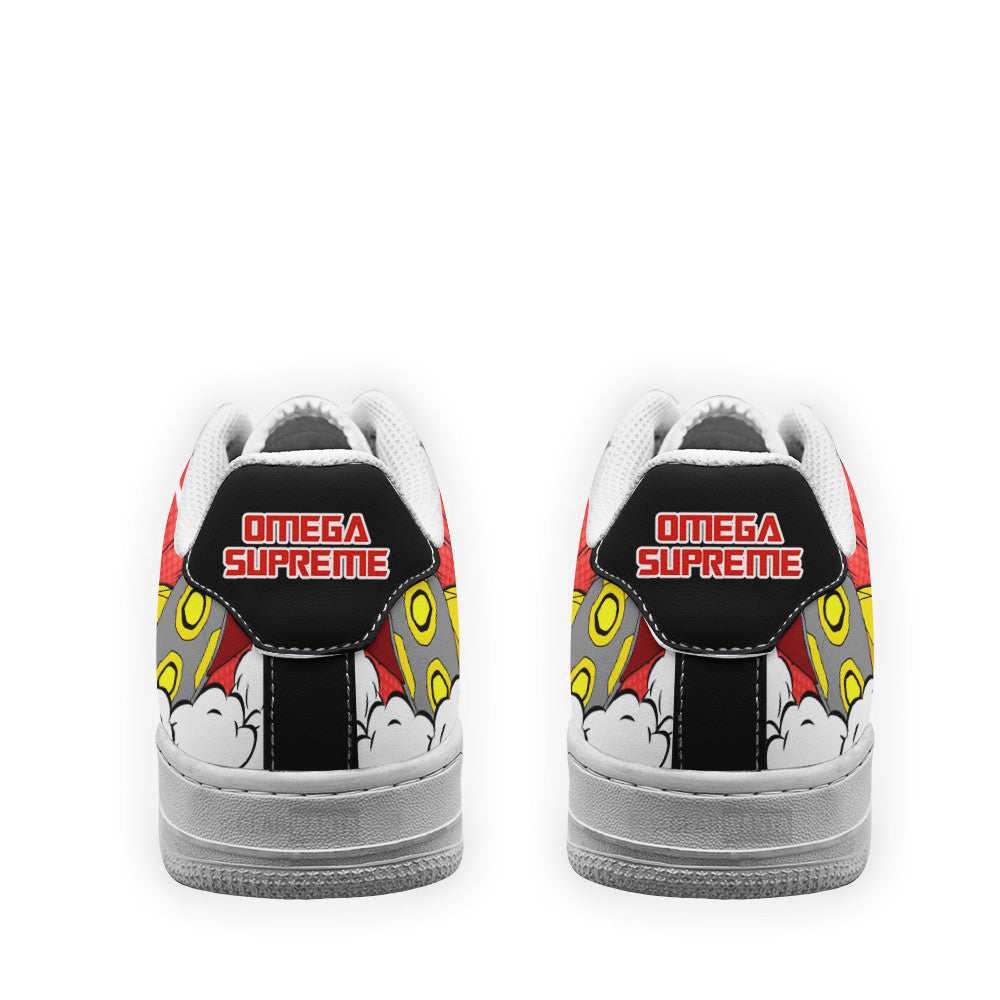 Baskets Anime Cybertronian Omega Supreme Force en Cuir Chaussures Basses Unisexes Anime Manga