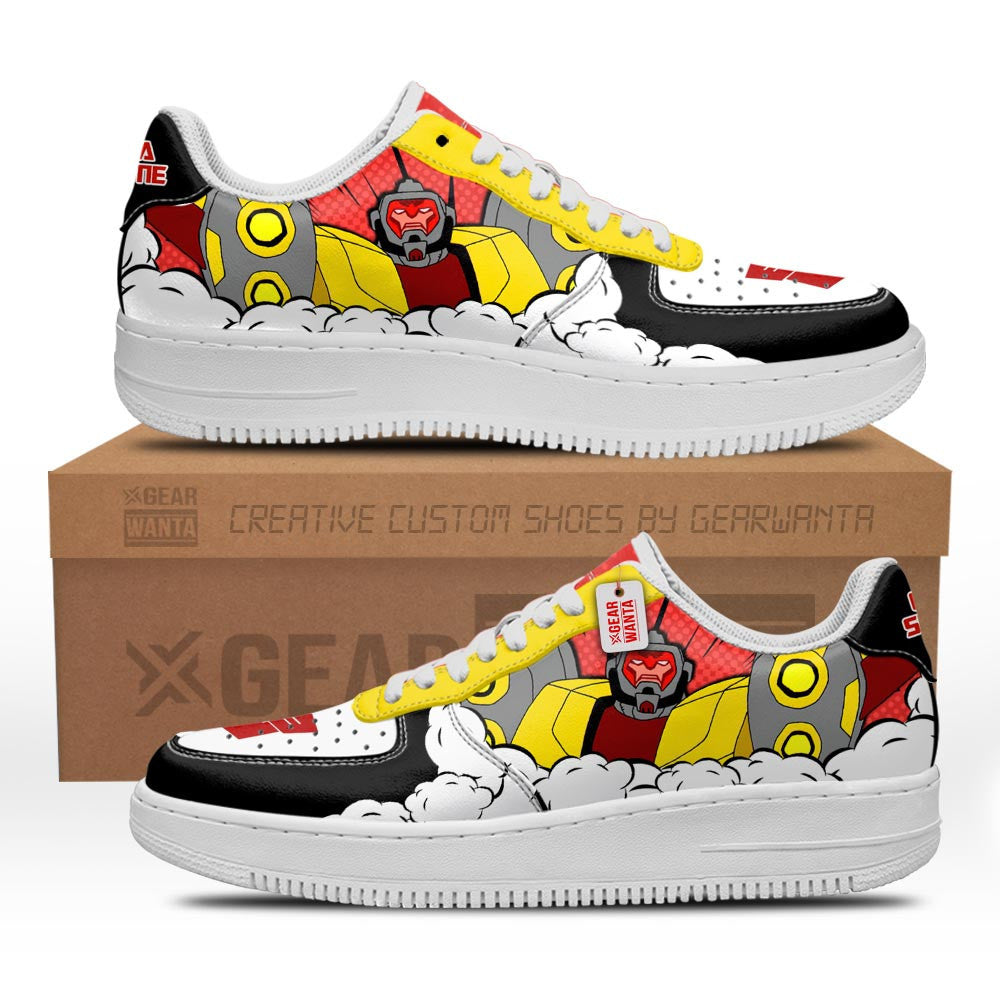 Baskets Anime Cybertronian Omega Supreme Force en Cuir Chaussures Basses Unisexes Anime Manga