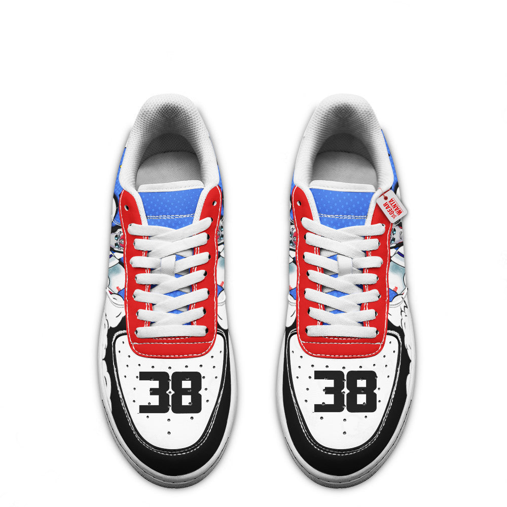 Baskets Anime Smokescreen Force Low-Top Leather Sneakers  Custom en Cuir Chaussures Basses Unisexes Anime Manga