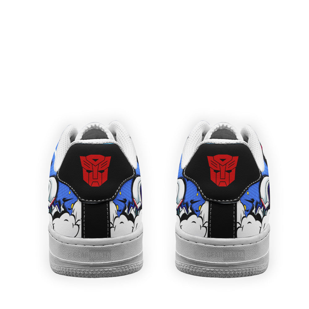 Baskets Anime Smokescreen Force Low-Top Leather Sneakers  Custom en Cuir Chaussures Basses Unisexes Anime Manga