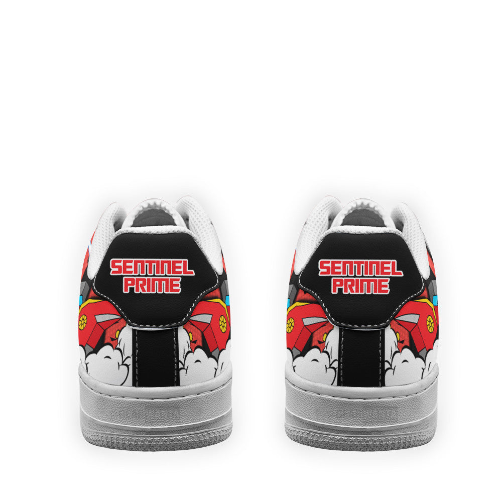 Baskets Anime Sentinel Prime Force Low-Top Leather Sneakers  Custom en Cuir Chaussures Basses Unisexes Anime Manga