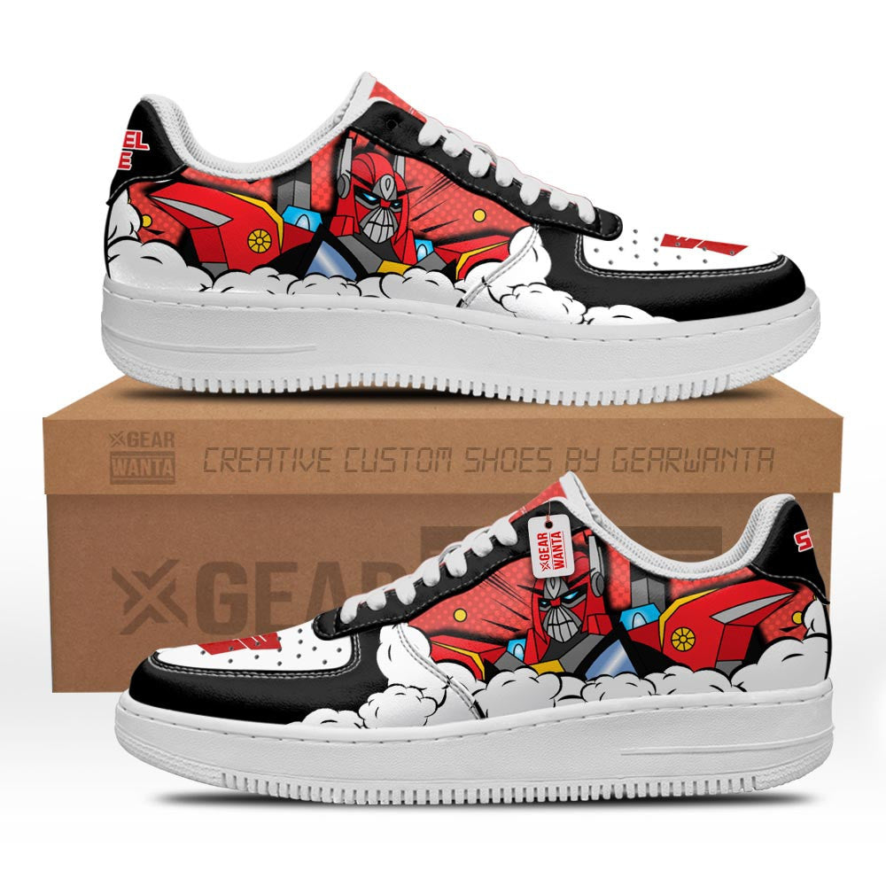 Baskets Anime Sentinel Prime Force Low-Top Leather Sneakers  Custom en Cuir Chaussures Basses Unisexes Anime Manga