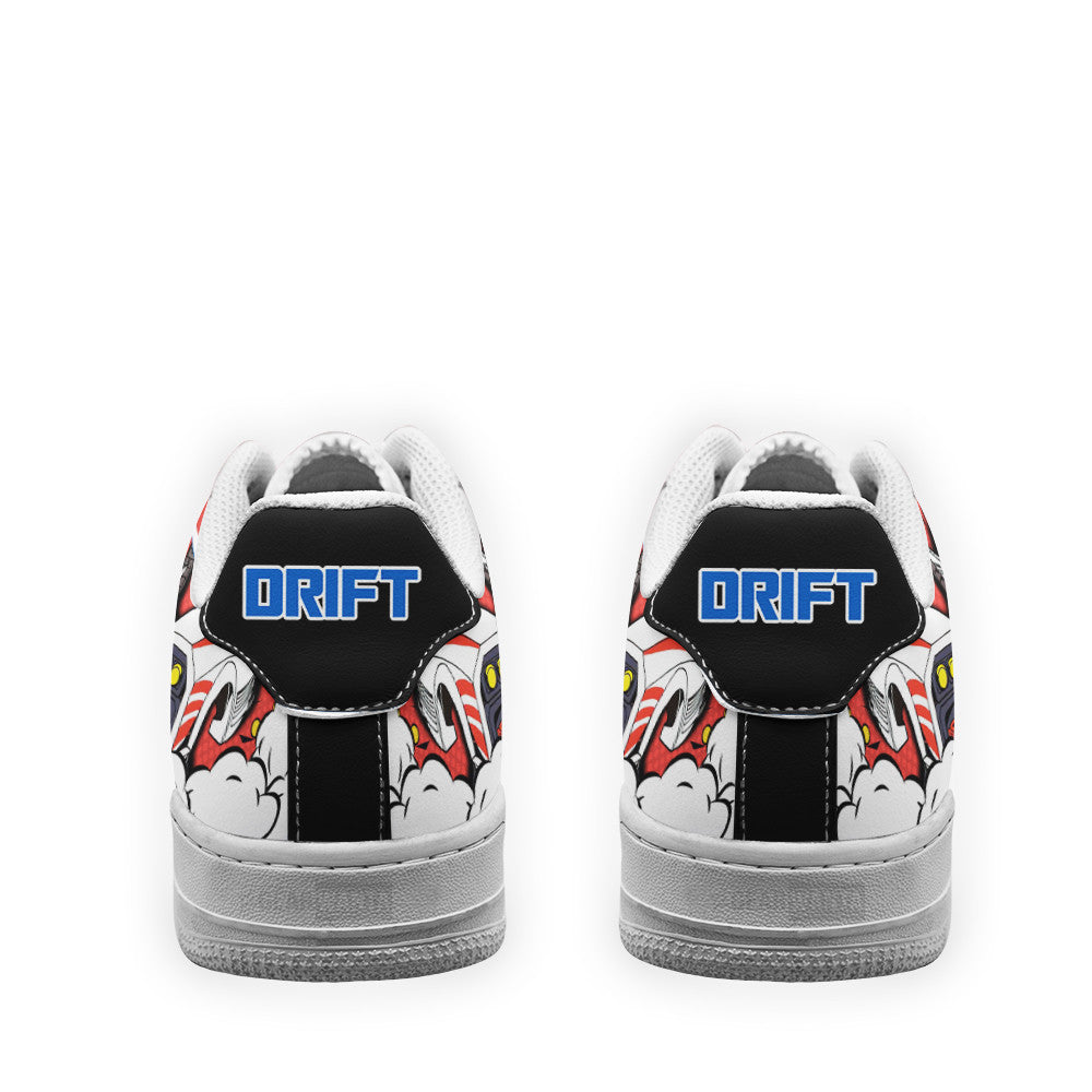 Baskets Anime Drift Force Low-Top Leather Sneakers  Custom en Cuir Chaussures Basses Unisexes Anime Manga