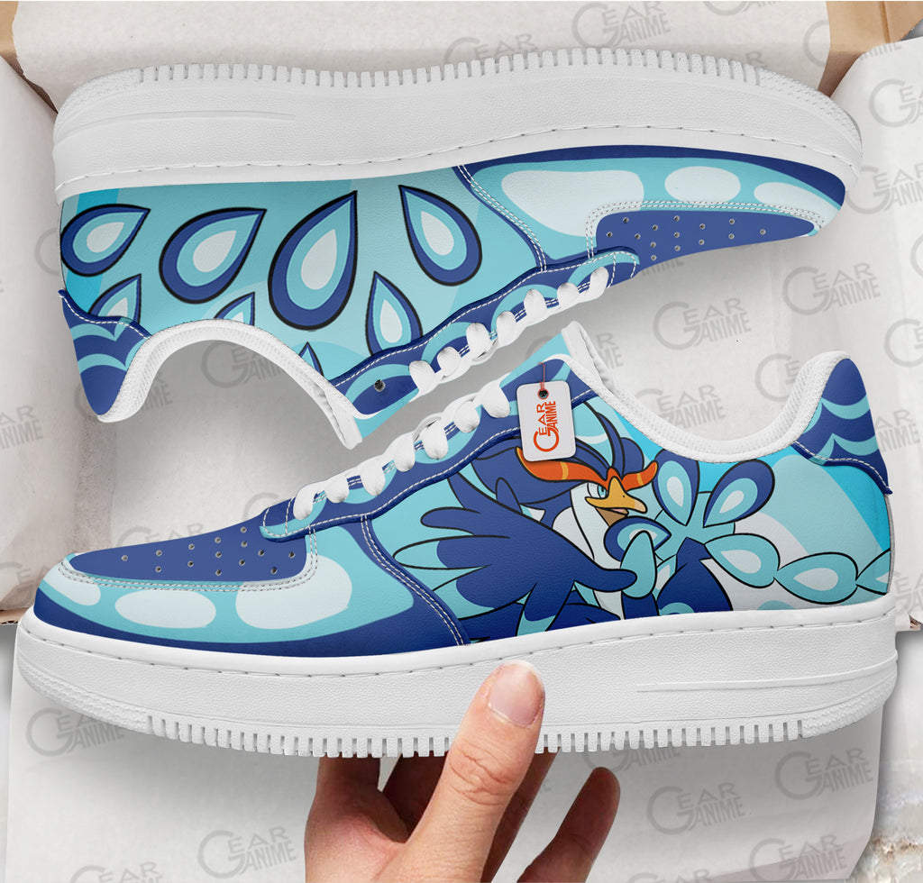 Baskets Anime Quaquaval Custom Low-Top Leather Sneakers Poke en Cuir Chaussures Basses Unisexes Anime Manga