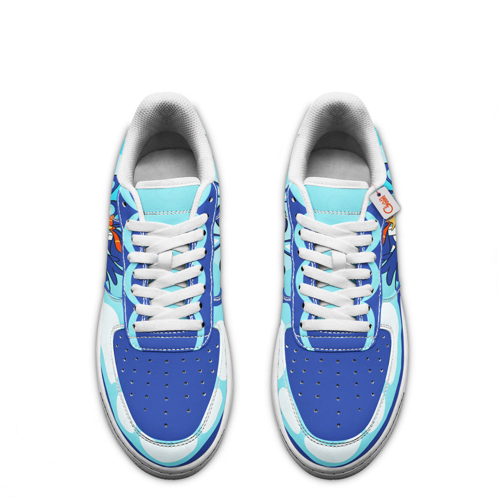 Baskets Anime Quaquaval Custom Low-Top Leather Sneakers Poke en Cuir Chaussures Basses Unisexes Anime Manga