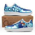 Baskets Anime Quaquaval Custom Low-Top Leather Sneakers Poke en Cuir Chaussures Basses Unisexes Anime Manga