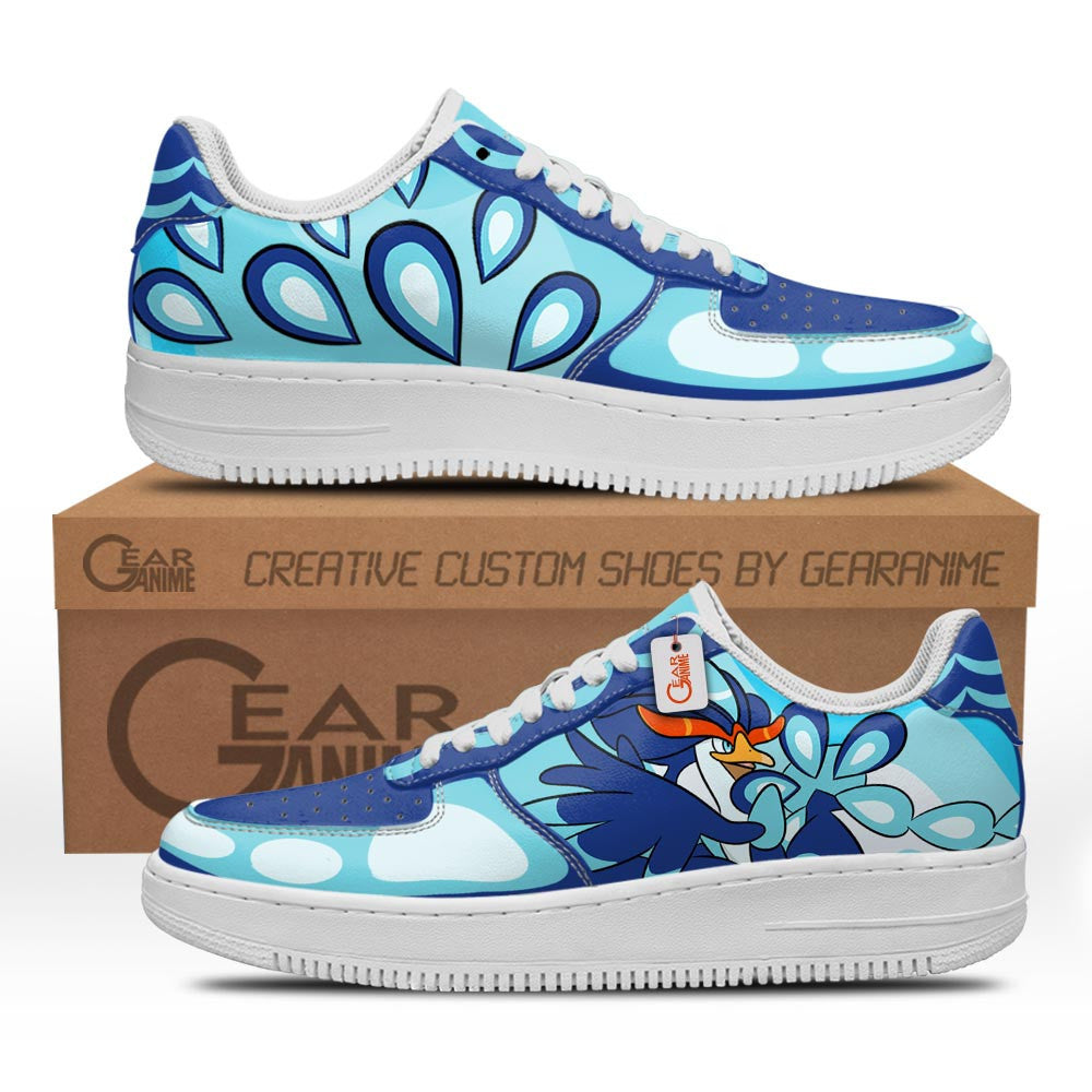 Baskets Anime Quaquaval Custom Low-Top Leather Sneakers Poke en Cuir Chaussures Basses Unisexes Anime Manga