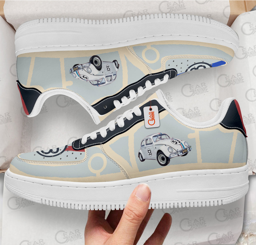 Baskets Anime Herbie The Love Bug Force en Cuir Chaussures Basses Unisexes Anime Manga